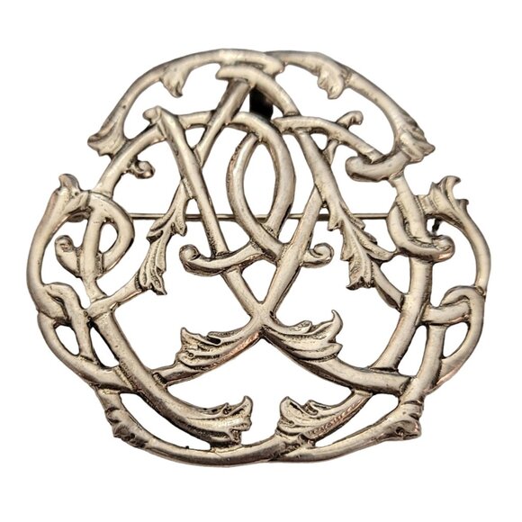 H&H Hand & Hammer Sterling Celtic Brooch Pendant, Signed E879